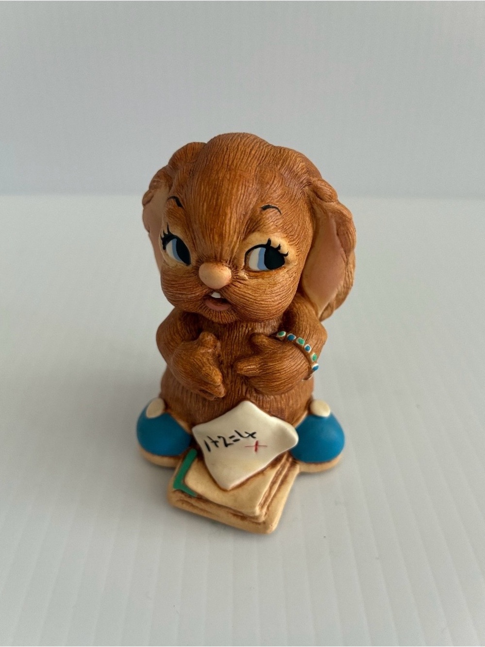 Vintage PENDELFIN School Rabbit Digit Hand Painted Made in England Collectible